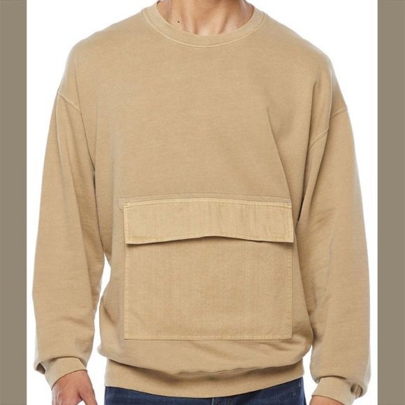 NWT, Mens Pullover Sweatshirt w Front Pocket - Picture 1 of 2